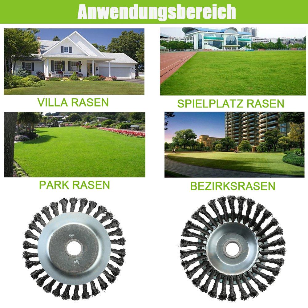 Unkrautbürste für Rasentrimmer, Motorsense & Freischneider