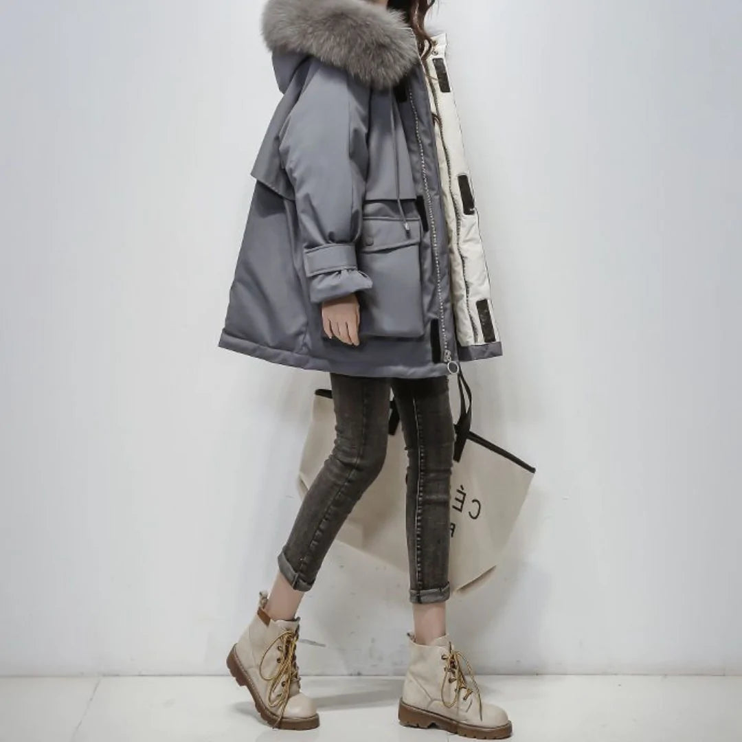 MISAKI WINTERJACKE KOLLEKTION | PARKA FÜR FRAUEN MIT PELZ KRAGEN