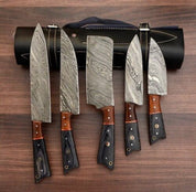 Kenji- Handgefertigtes Damaststahl-Kochmesser-Set