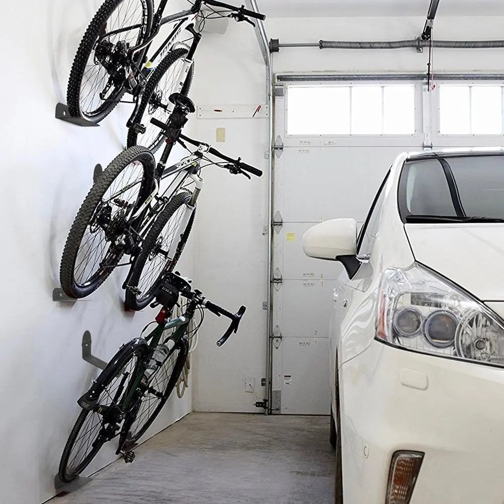 Platzsparende Fahrrad-Wandhalterung mit Pedalaufhängung – stabile Metallhalterung für sicheren Halt beider Reifen, schützt vor Wandverschmutzung, ideal für Garage, Keller & Wohnung – einfache Montage & robuster Stahlrahmen