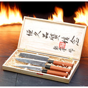 Hakito- Handgefertigtes Damaststahl-Kochmesser-Set