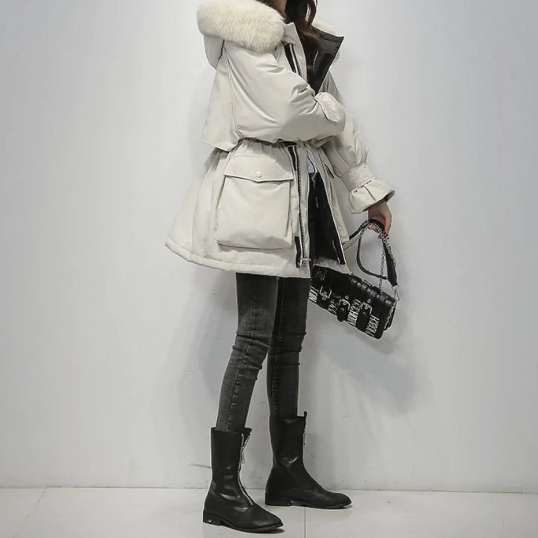 MISAKI WINTERJACKE KOLLEKTION | PARKA FÜR FRAUEN MIT PELZ KRAGEN