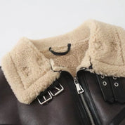 Zeza Teddy Lederjacke