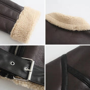 Zeza Teddy Lederjacke