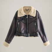 Zeza Teddy Lederjacke